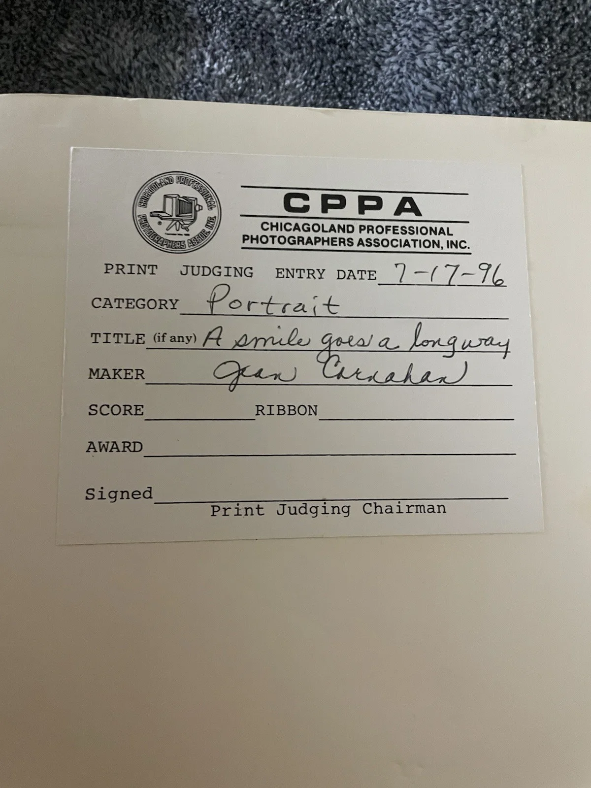 Autographed Picture of General Norman Schwarzkopf Taken 7-17-96 By Jean Carnahan, изображение 4