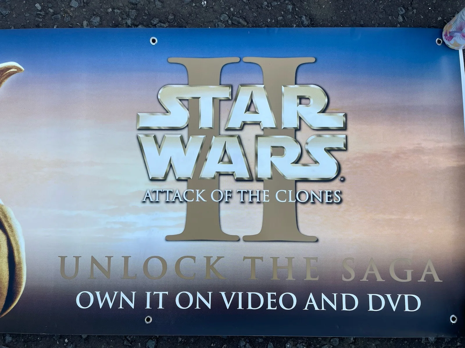 STAR WARS POSTER BANNER PROMO DISPLAY VIDEO DVD VINYL SHOP ATTACK CLONES YODA 02, изображение 2