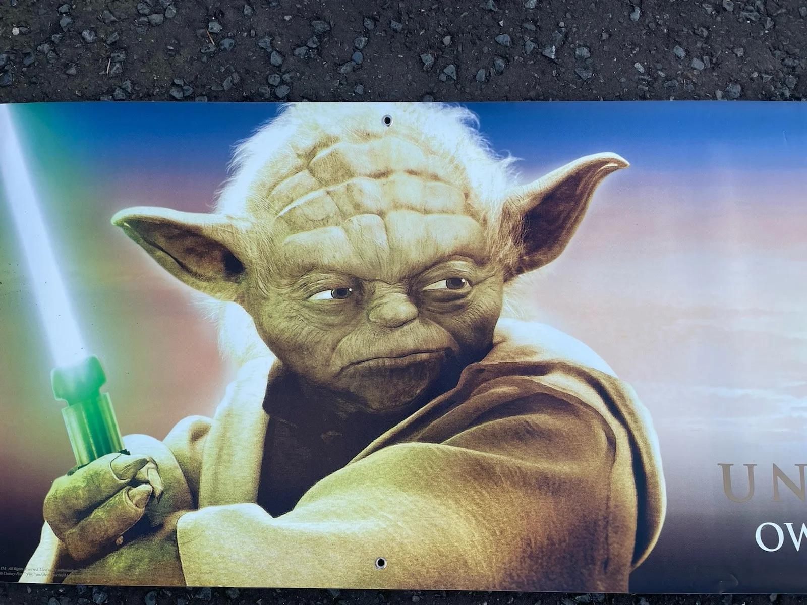 STAR WARS POSTER BANNER PROMO DISPLAY VIDEO DVD VINYL SHOP ATTACK CLONES YODA 02, изображение 3
