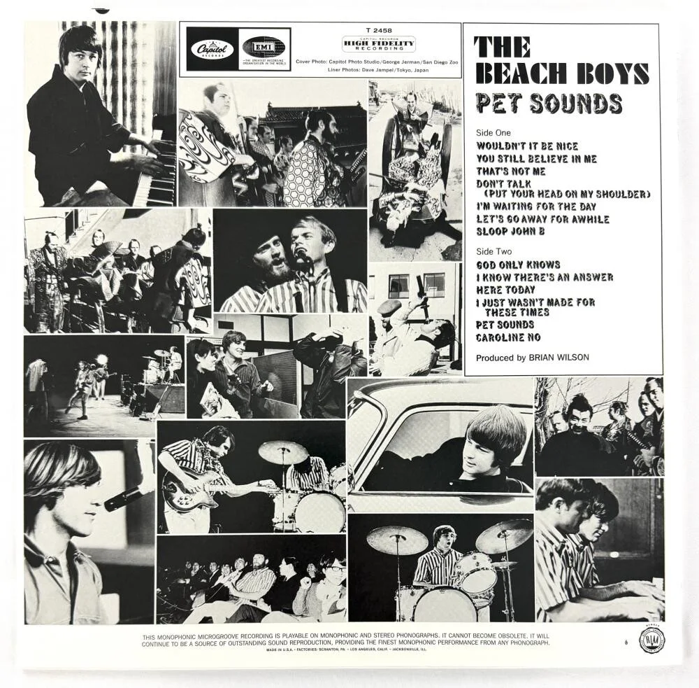 Al Jardine, Bruce Johnston, Mike Love, Brian Wilson — Beach Boys Signed Autograph Pet Sounds Album Record Brian Wilson +3 Beckett COA, изображение 2