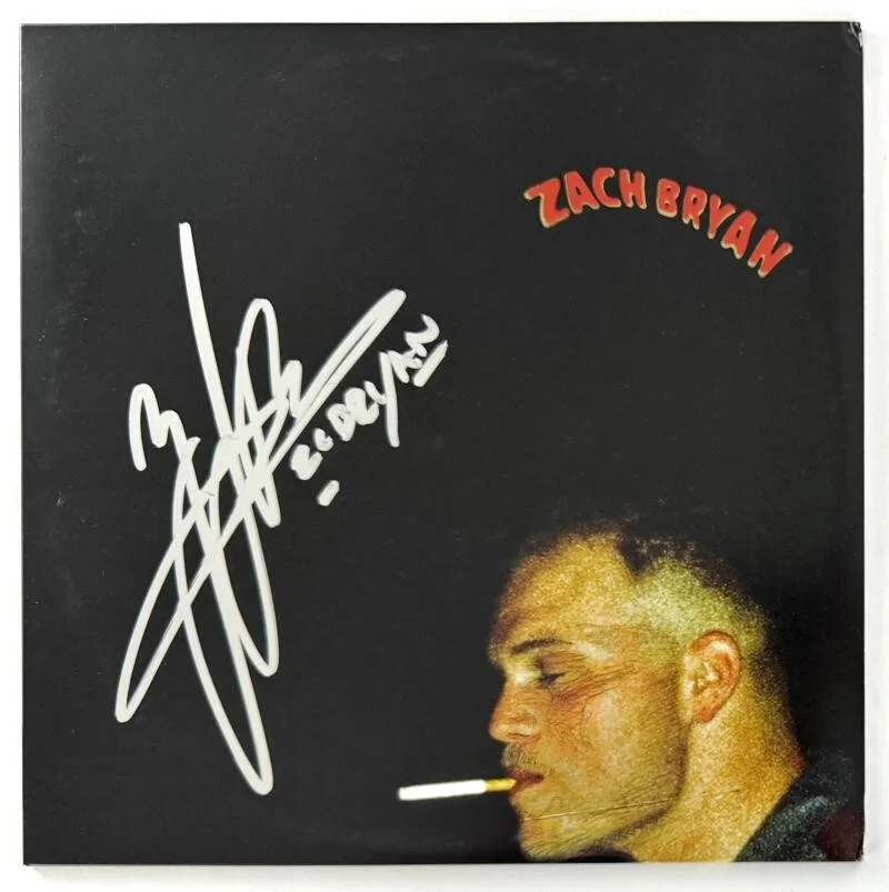 Zach Bryan — Zach Bryan Signed Autograph self titled Album Vinyl Record LP w/ Beckett COA