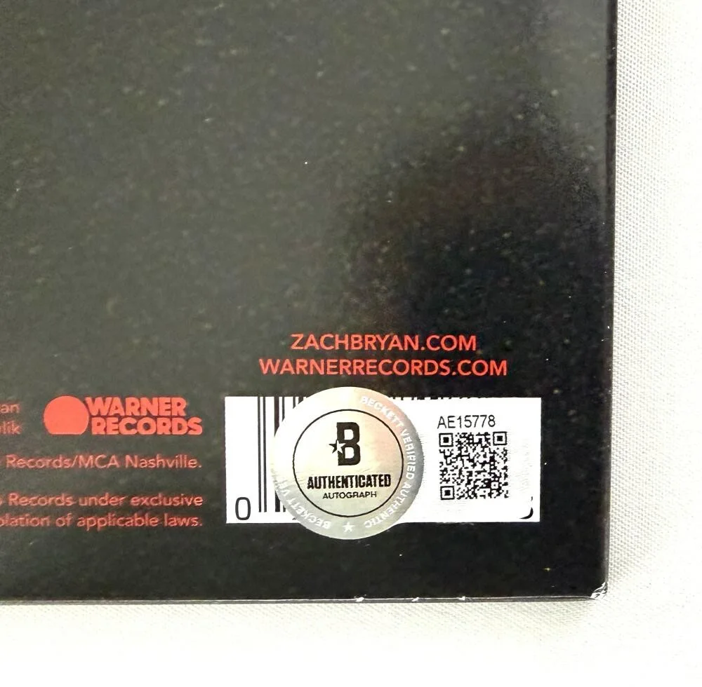 Zach Bryan — Zach Bryan Signed Autograph Album Vinyl Record - Country Music Star Beckett COA, изображение 3