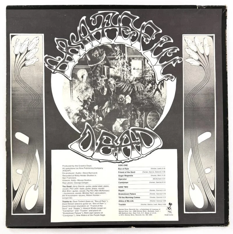 Jerry Garcia, Bob Weir — Jerry Garcia & Bob Weir Signed Autograph Grateful Dead Album Record LP - JSA COA, изображение 2