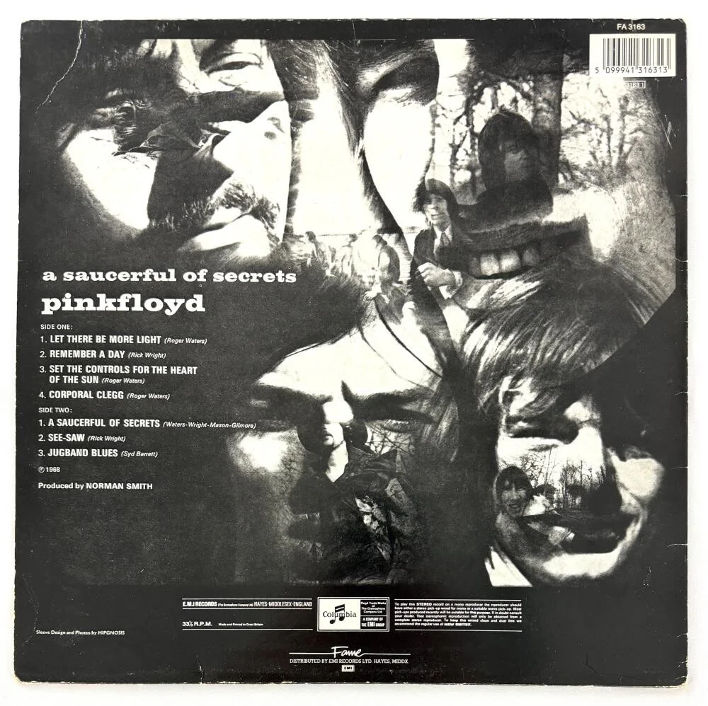 Nick Mason, Roger Waters — Roger Waters & Mason Signed Autograph Saucerful of Secrets Album Record JSA COA, image 2
