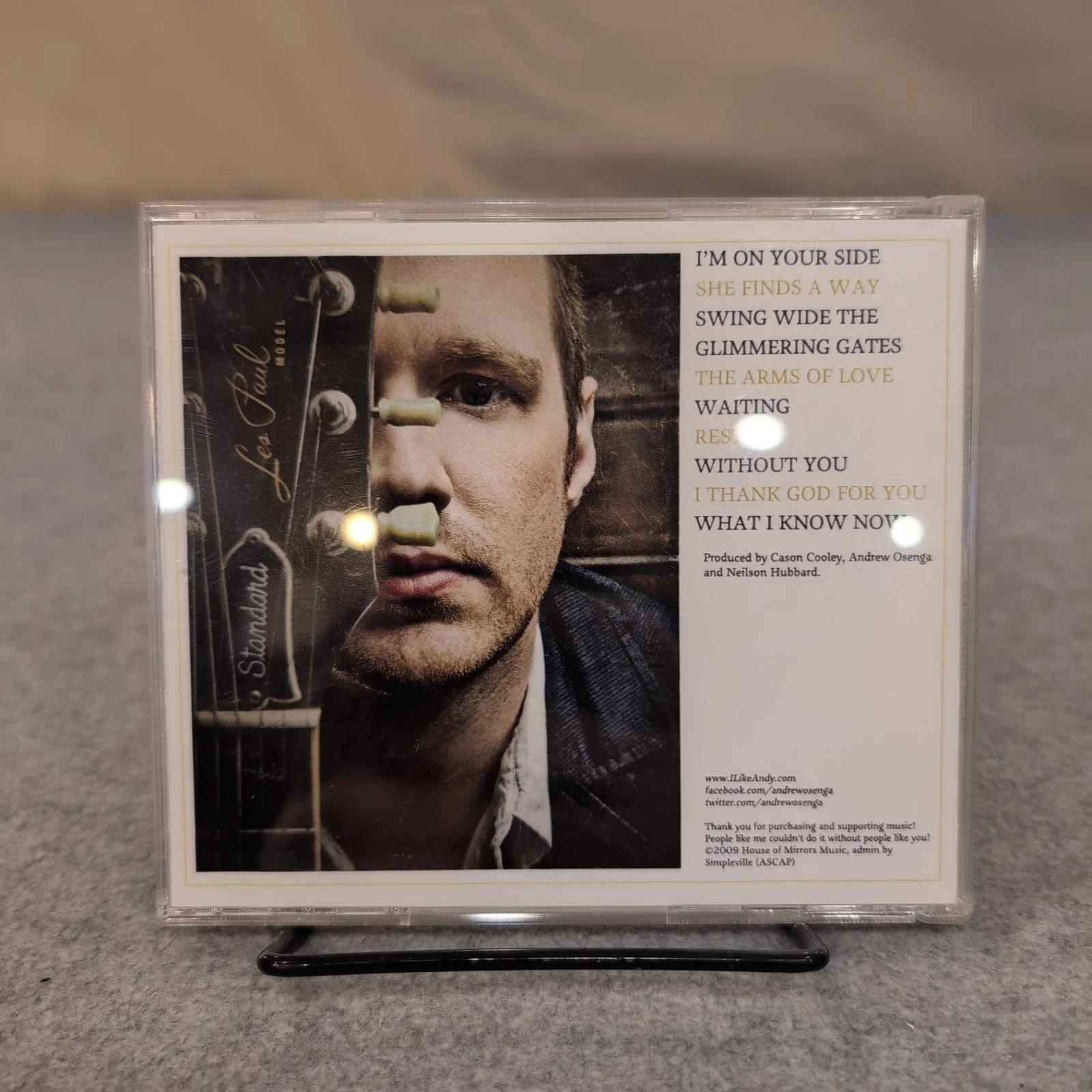 Andrew Osenga Choosing Sides Signed CD Album, image 2