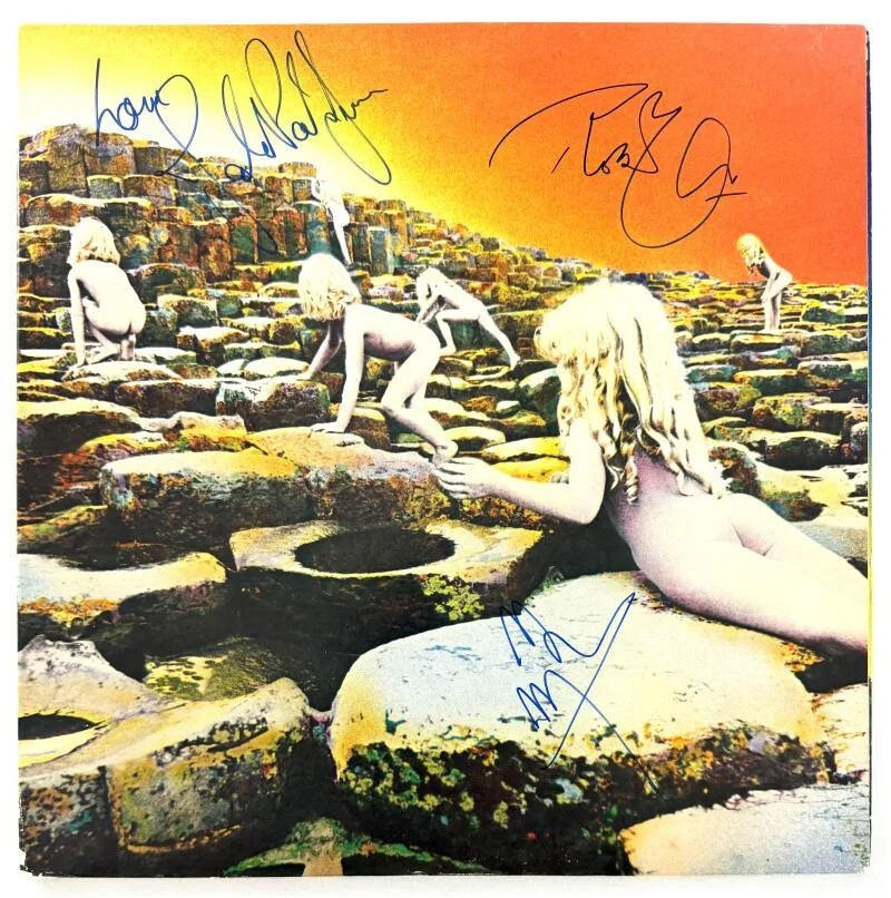John Paul Jones, Jimmy Page, Robert Plant — Jimmy Page Robert Plant & JP Jones Signed Autograph Led Zeppelin Album - JSA COA