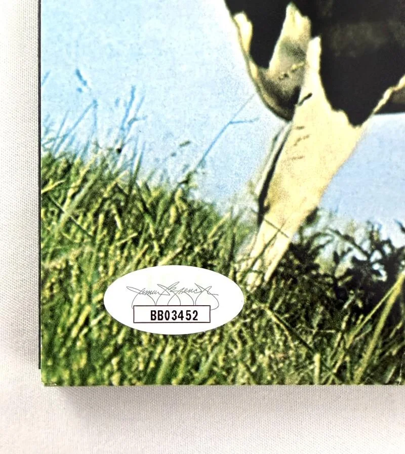 Nick Mason, Roger Waters — Roger Waters & Nick Mason Signed Autograph Pink Floyd Atom Vinyl Record JSA COA, image 3