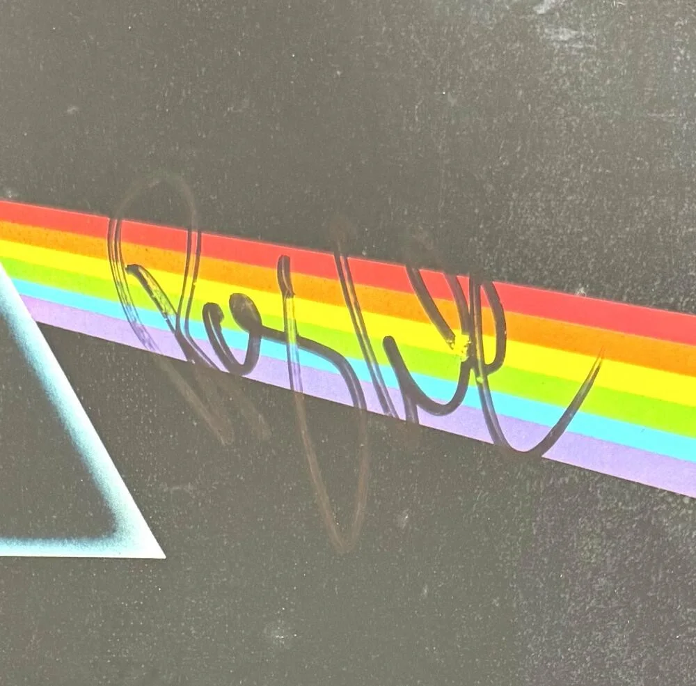 Nick Mason, Roger Waters — Roger Waters & Mason Signed Autograph Dark Side of the Moon Album Record JSA COA, image 4