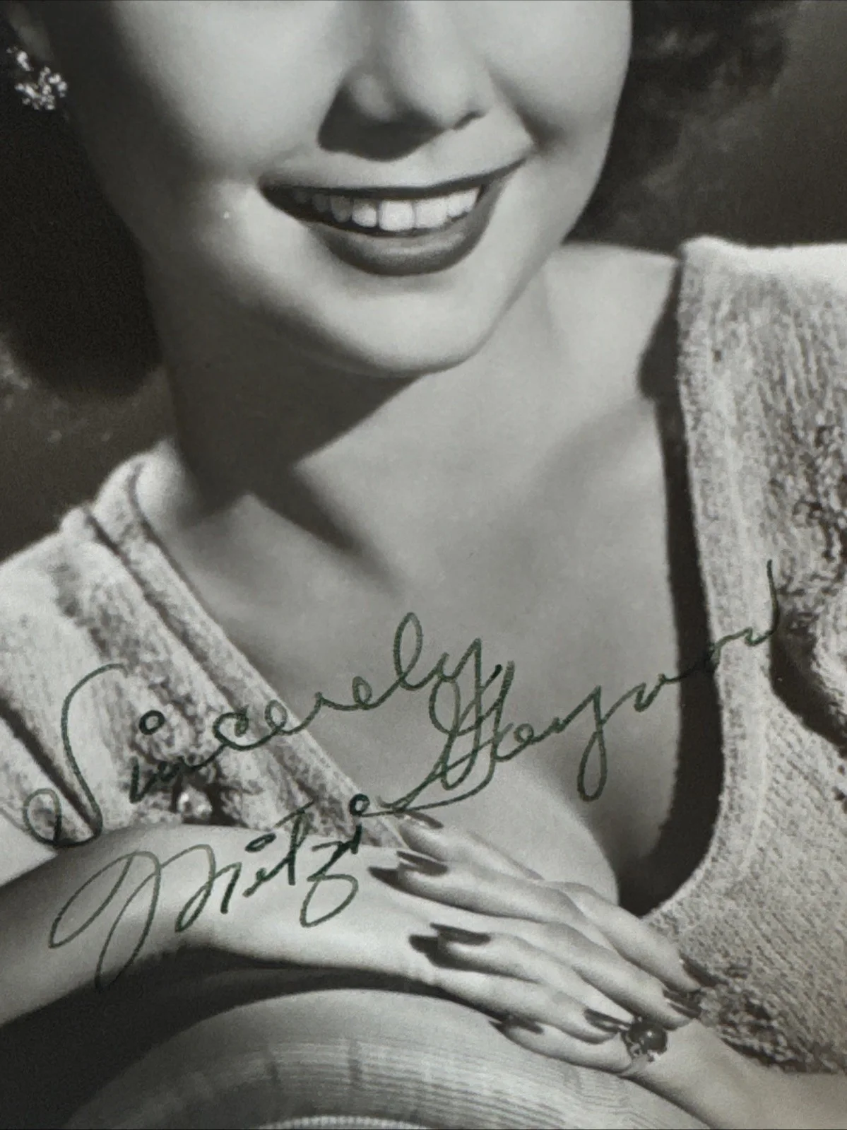 Actress Mitzi Gaynor Vintage Signed 5x7 Photo, image 2