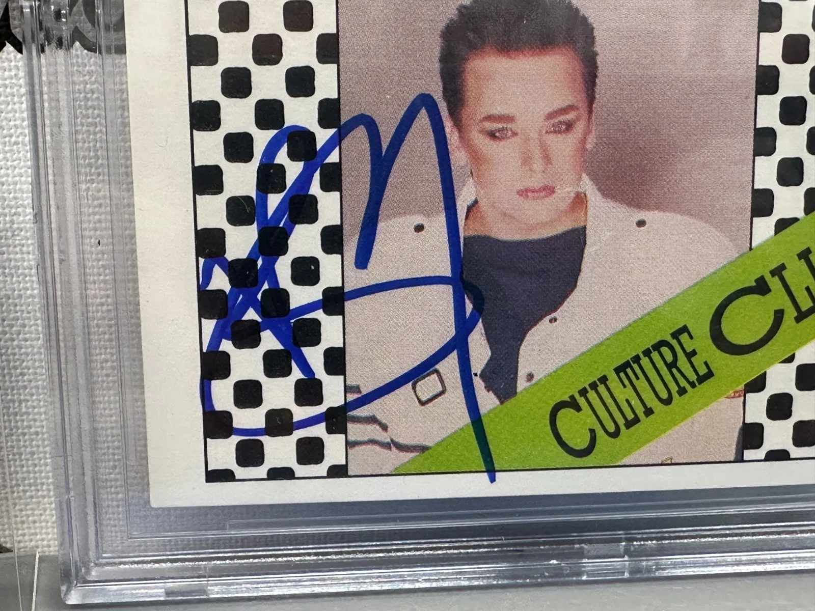 BOY GEORGE CULTURE CLUB SIGNED AUTOGRAPHED WONDER BREAD 1985 CARD BECKETT BAS 10, изображение 3