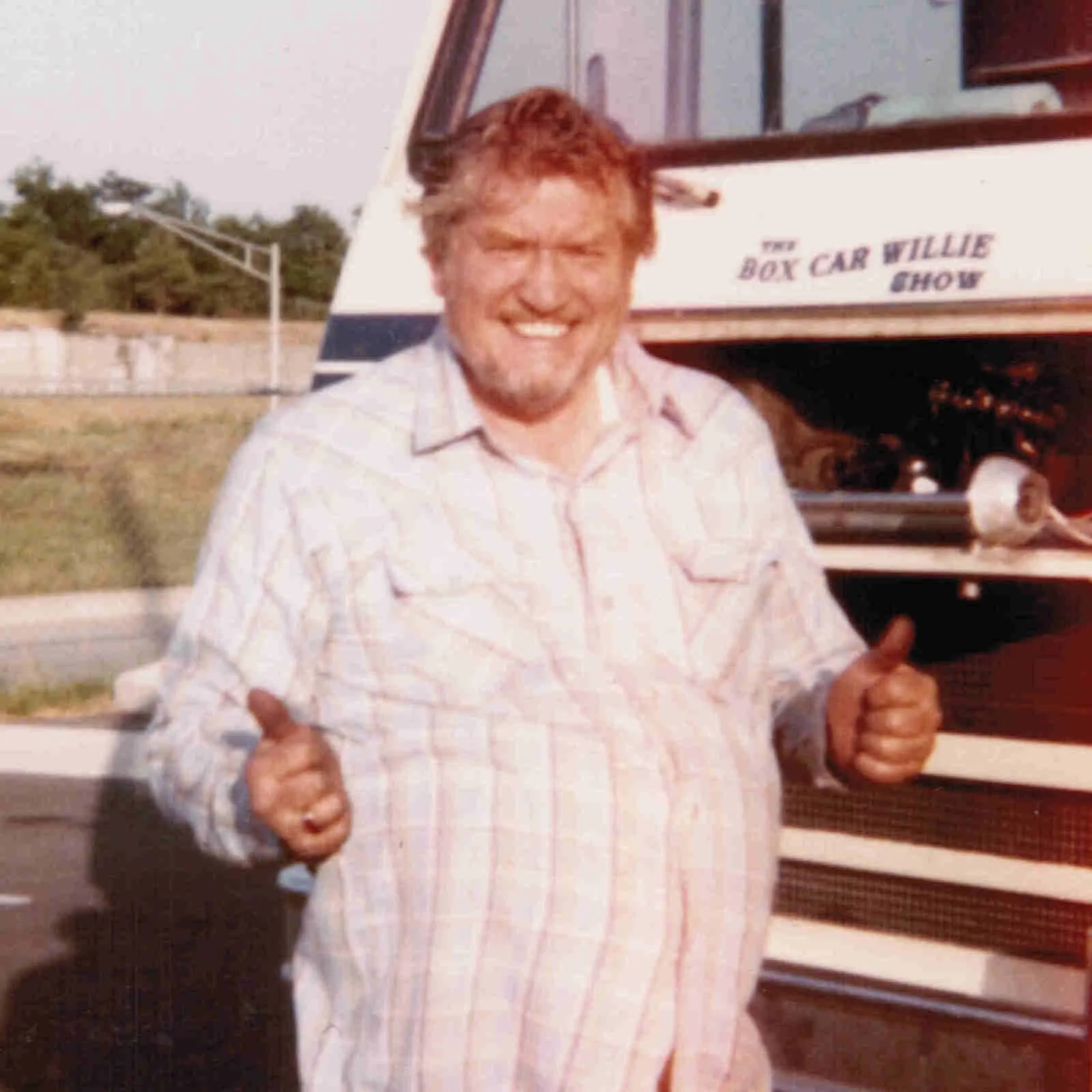 1987 Box Car Willie Signed Autograph w/ Fan Taken 5 x 3.5 OOAK 2 Photo Ticket, изображение 4