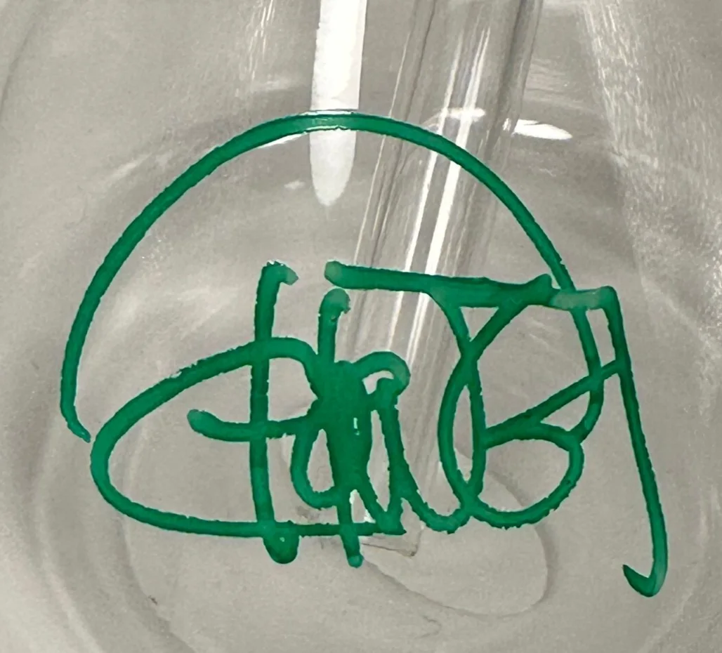 Cheech, Chong — Cheech Marin & Tommy Chong Signed Glass Bong 6" (JSA), image 4