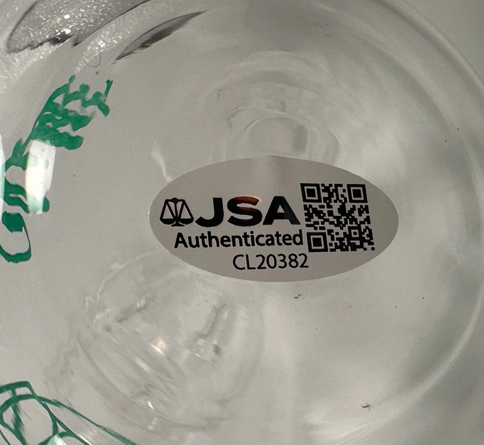Cheech, Chong — Cheech Marin & Tommy Chong Signed Glass Bong 6" (JSA), image 5