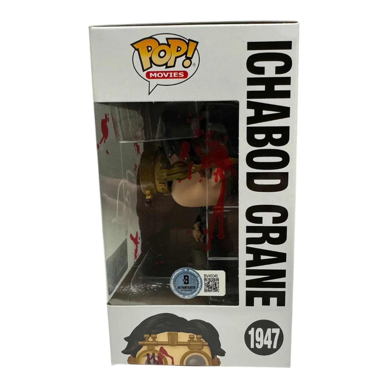 JOHNNY DEPP — JOHNNY DEPP SIGNED AUTOGRAPH FUNKO POP SLEEPY HOLLOW 1947 BECKETT BAS COA, image 2
