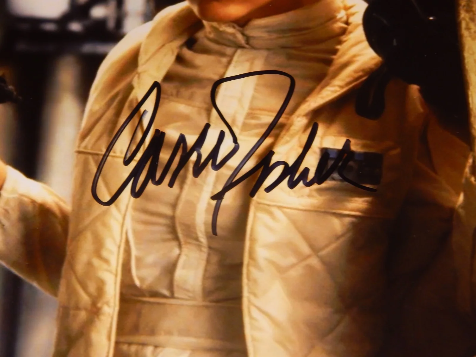 Original Signed Star Wars Princess Leia Auto Photo Carrie Fisher 8x10 Coa 2016, изображение 2