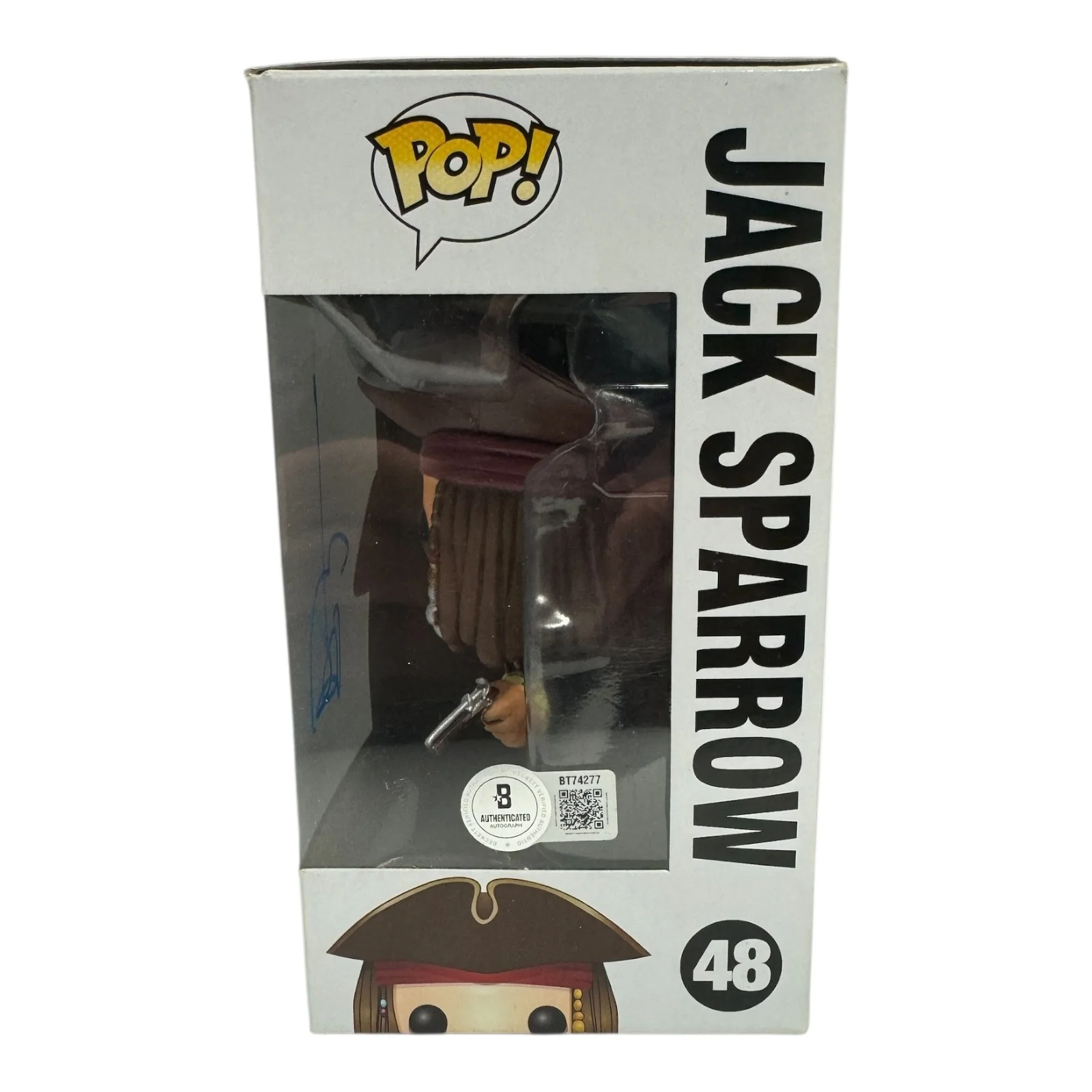 JOHNNY DEPP — JOHNNY DEPP SIGNED AUTOGRAPH PIRATES OF THE CARIBBEAN FUNKO POP 48 BECKETT BAS, изображение 2