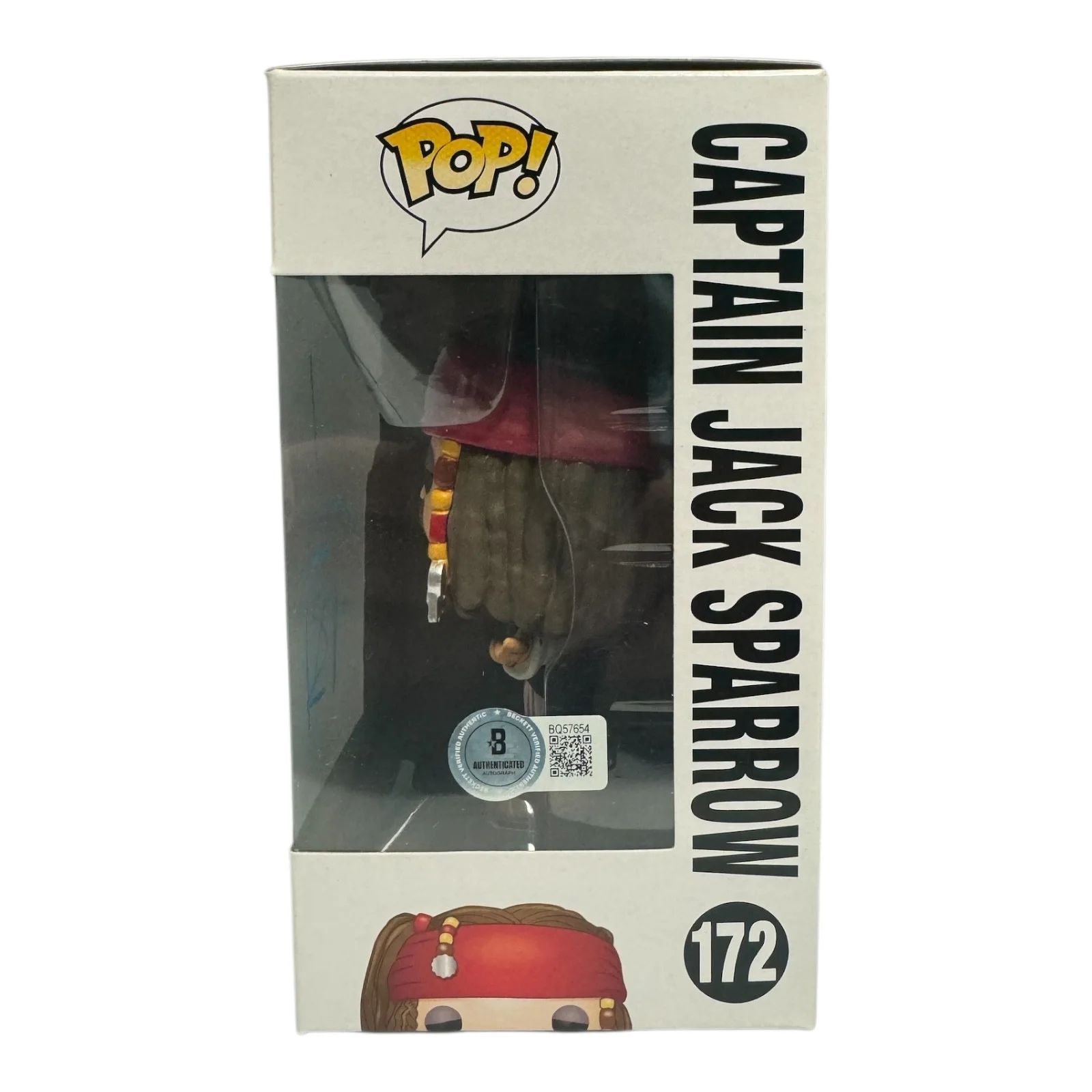 JOHNNY DEPP — JOHNNY DEPP SIGNED AUTOGRAPH PIRATES OF THE CARIBBEAN FUNKO POP 172 BECKETT BAS, изображение 2