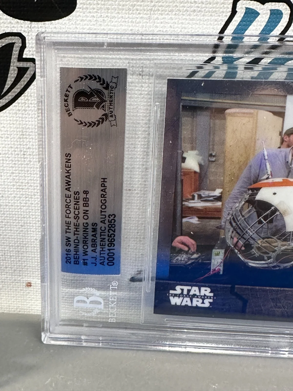 DIRECTOR PRODUCER CREATOR PRESUMED INNOCENT OVERLORD ARMAGEDDON — JJ ABRAMS STAR WARS TREK FRINGE SUPER 8 SIGNED AUTOGRAPHED 2016 CARD BECKETT BAS, image 3