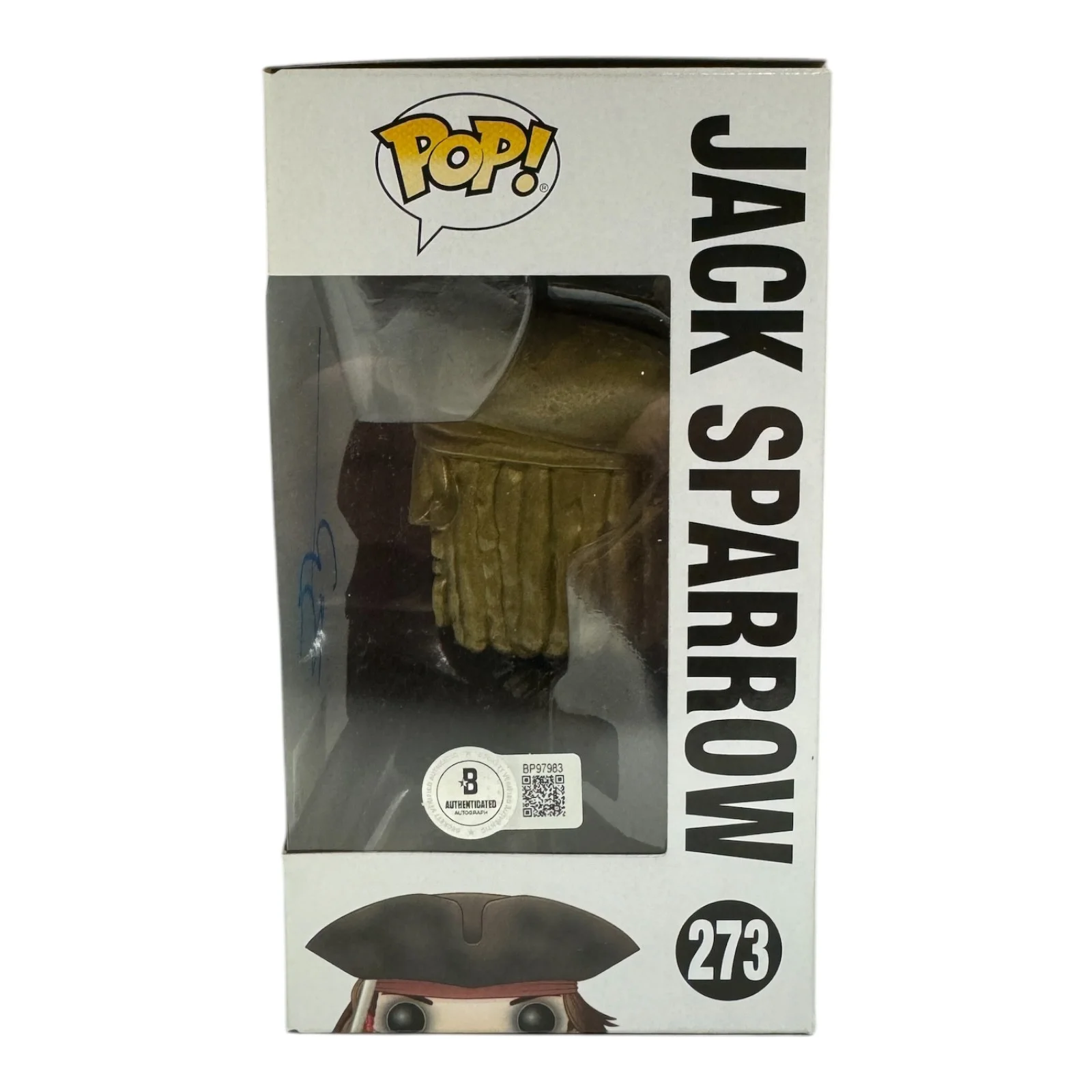 JOHNNY DEPP — JOHNNY DEPP SIGNED AUTOGRAPH PIRATES OF THE CARIBBEAN FUNKO POP 273 BECKETT BAS, изображение 2