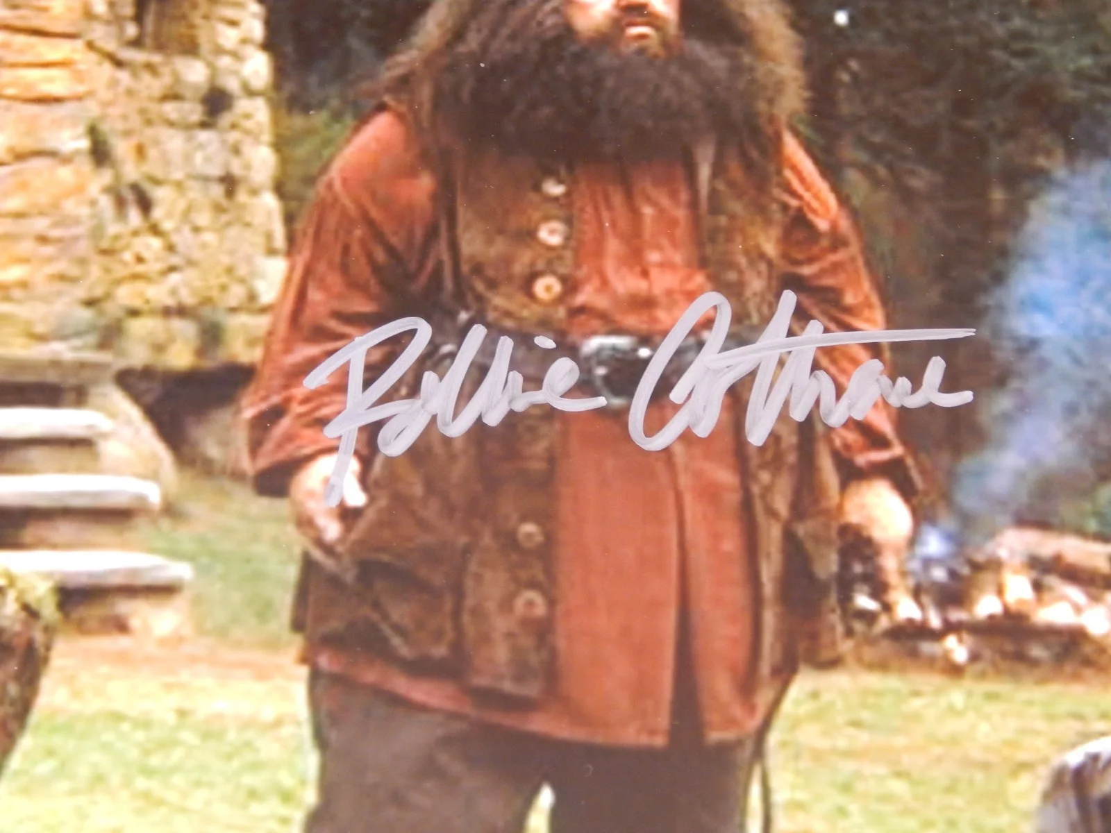 Original Signed Harry Potter Auto Photo Robbie Coltrane Hagrid 8x10 w Coa D 2022, изображение 2