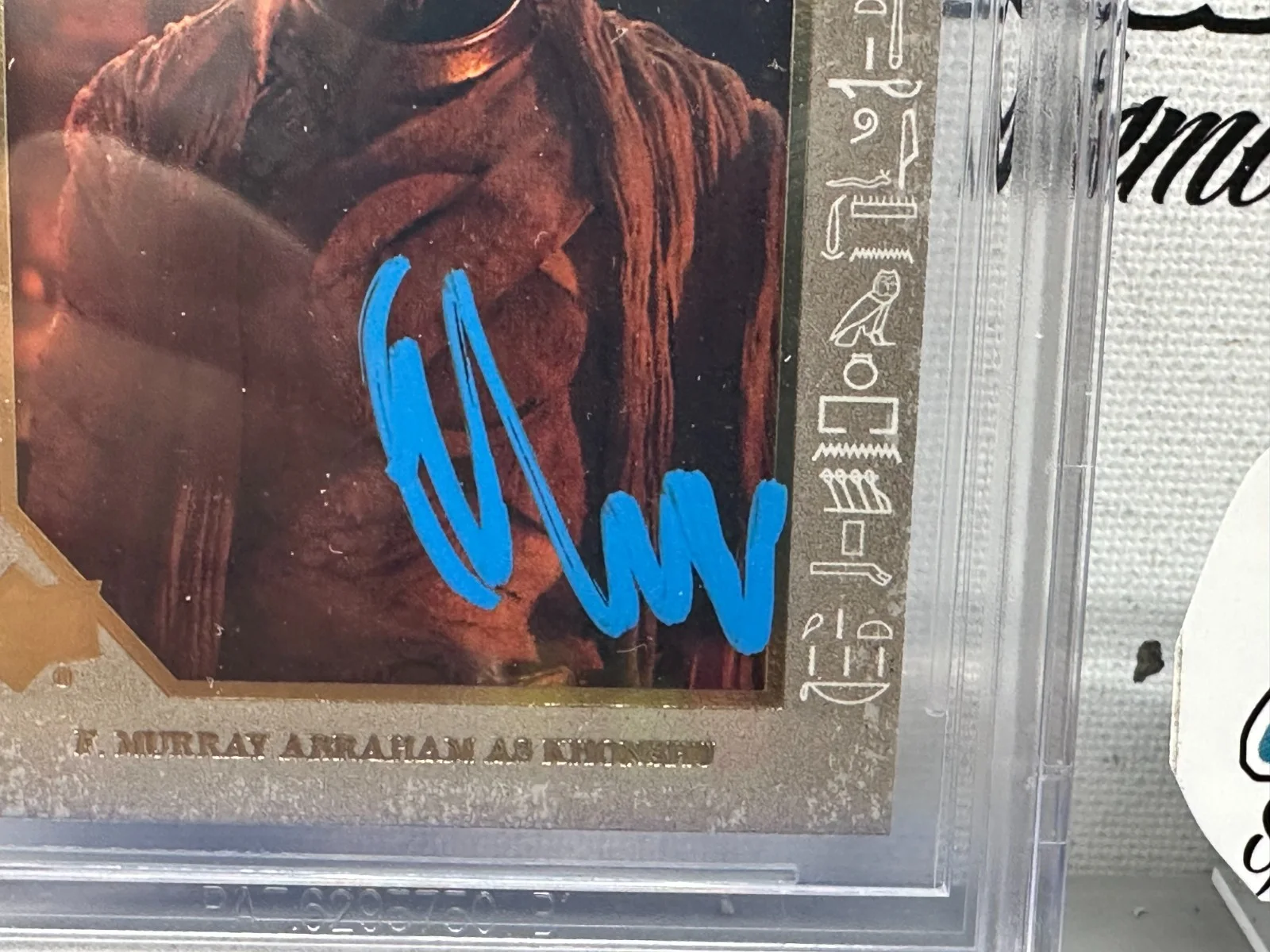 23 UPPER DECK MARVEL MCU SCARFACE GRAND BUDAPEST HOTEL AMADEUS — F MURRAY ABRAHAM KHONSHU MOON KNIGHT SIGNED AUTOGRAPHED 2023 UD CARD BECKETT BAS, изображение 3