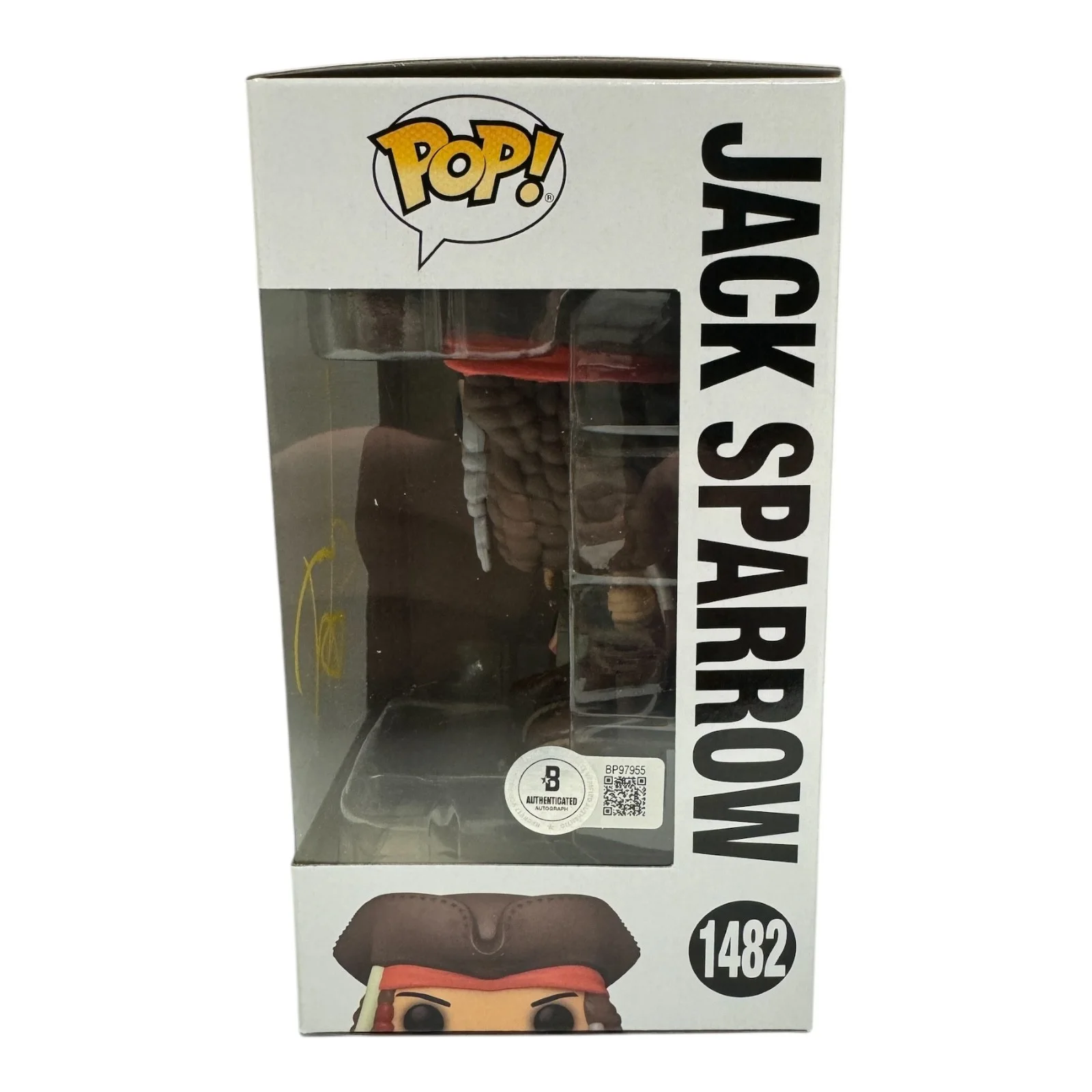 JOHNNY DEPP — JOHNNY DEPP SIGNED AUTOGRAPH PIRATES OF THE CARIBBEAN FUNKO POP 1482 BECKETT BAS, изображение 2