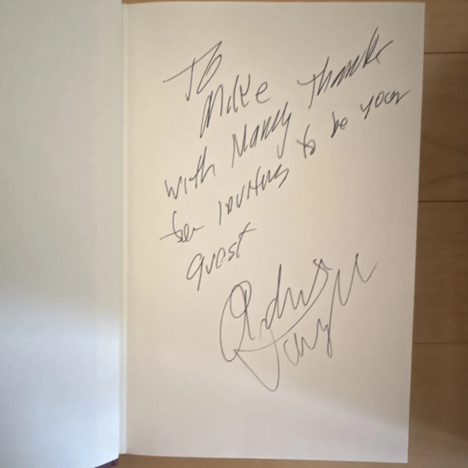 Robert Vaughn A Fortunate Life Original Signed Book, image 2