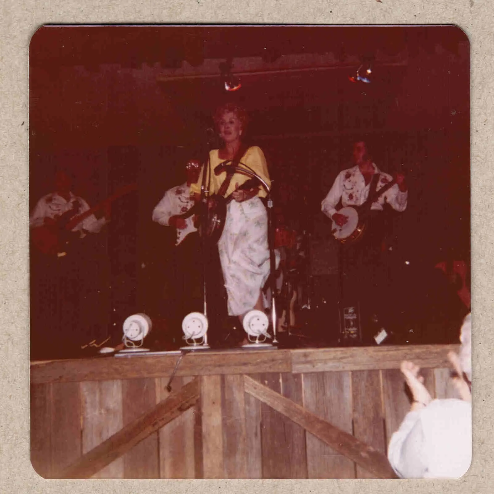 1982 Bonnie Lou (Okum) Signed Autograph w/ Fan Taken 5 x 3.5 OOAK Photo VTG, изображение 3