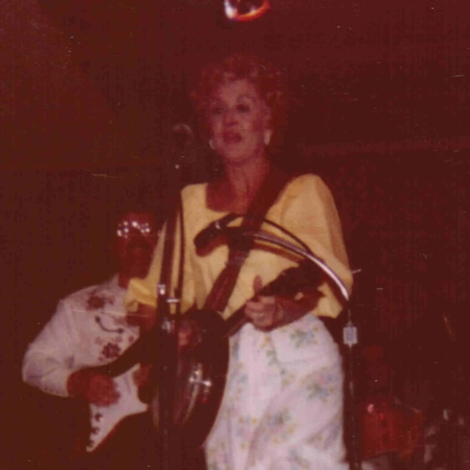 1982 Bonnie Lou (Okum) Signed Autograph w/ Fan Taken 5 x 3.5 OOAK Photo VTG, изображение 4