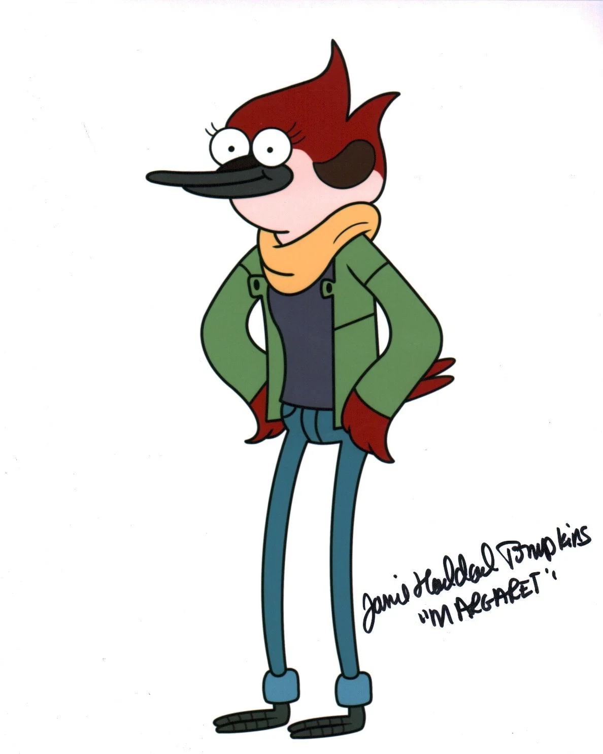 Janie Haddad Tompkins — Janie Haddad Tompkins Regular Show 8x10 Signed Photo JSA Certified Autograph