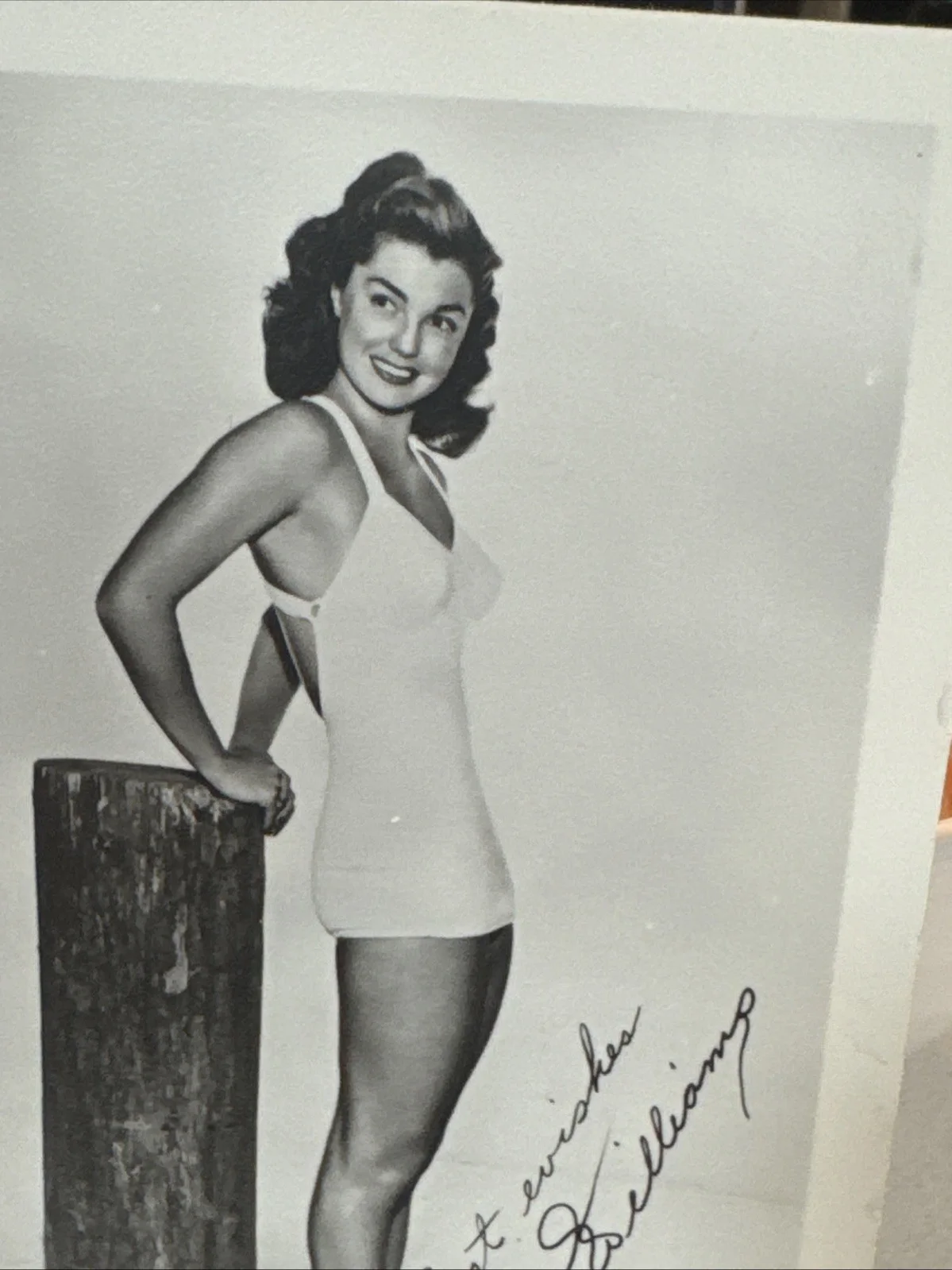 Esther Williams Vintage Celebrity Facsimile Signed Photo Neptune's Daughter, image 3