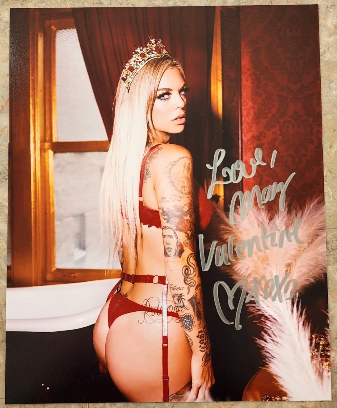 Mayra Dias Gomes — Mayra Dias Gomes May Valentine SIGNED Photo Autograph 8x10 Playboy IG Model