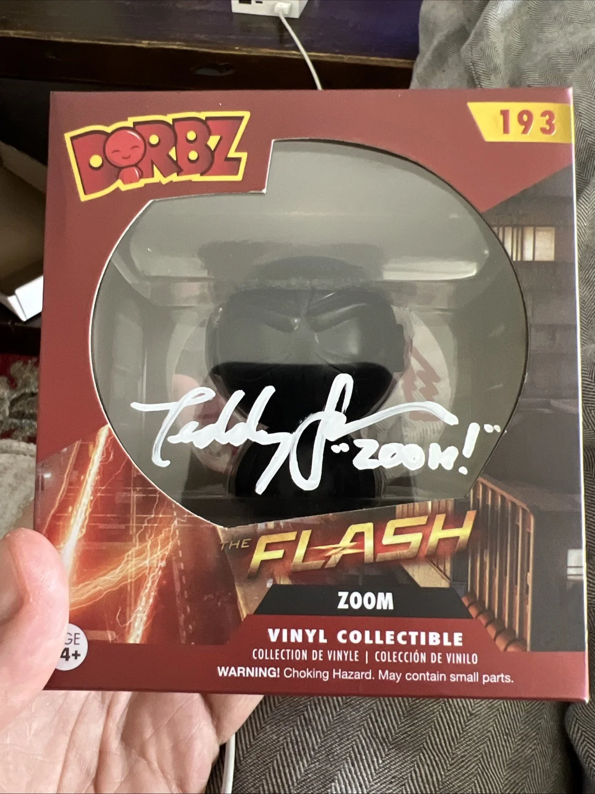 Teddy Sears — Teddy Sears Autographed Zoom DORBZ Figure w/Quote. The Flash, image 2