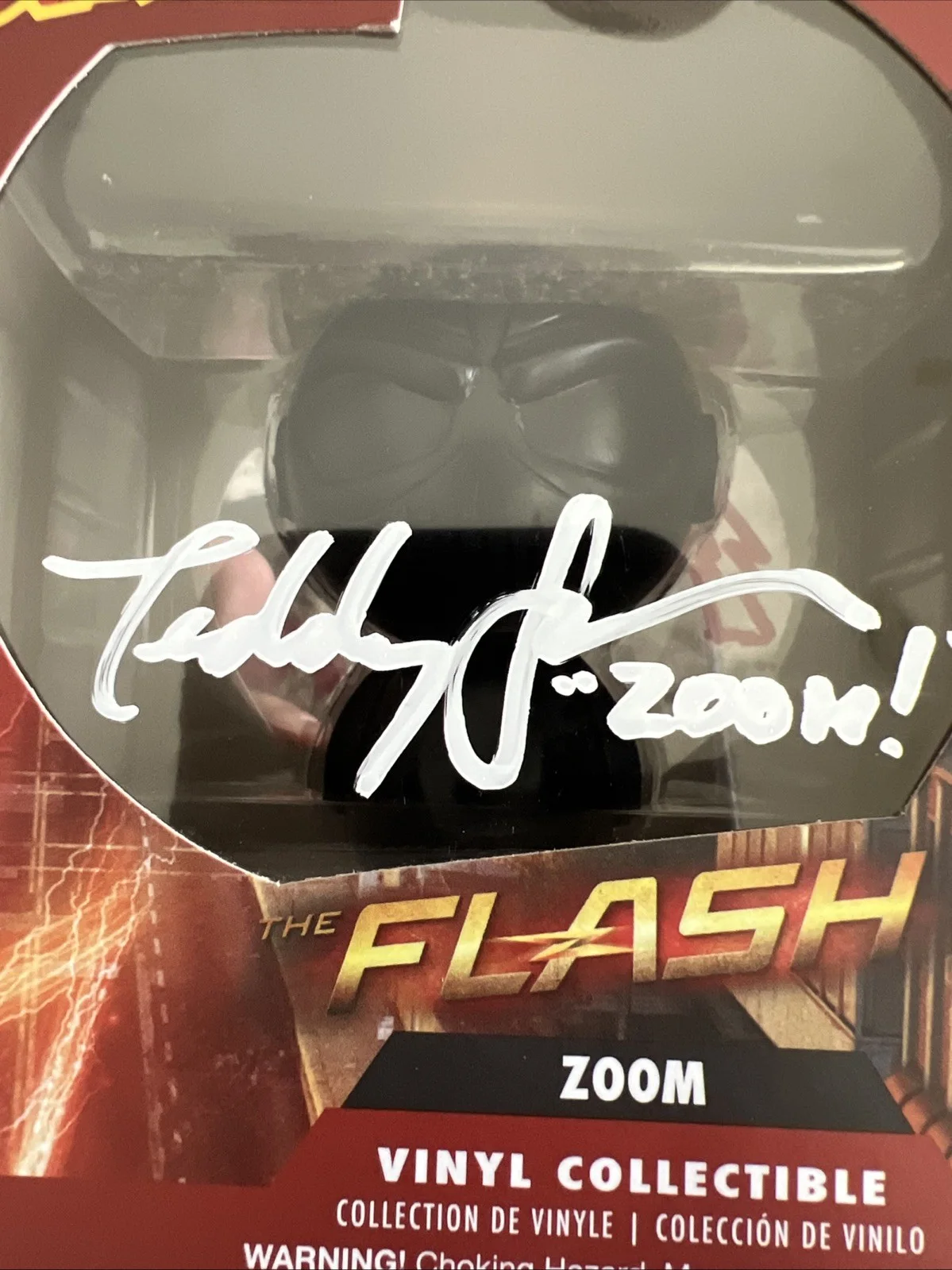 Teddy Sears — Teddy Sears Autographed Zoom DORBZ Figure w/Quote. The Flash, image 3