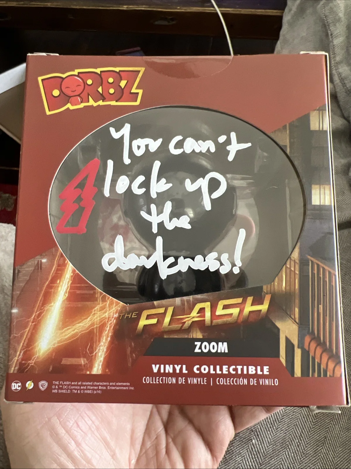 Teddy Sears — Teddy Sears Autographed Zoom DORBZ Figure w/Quote. The Flash, image 4