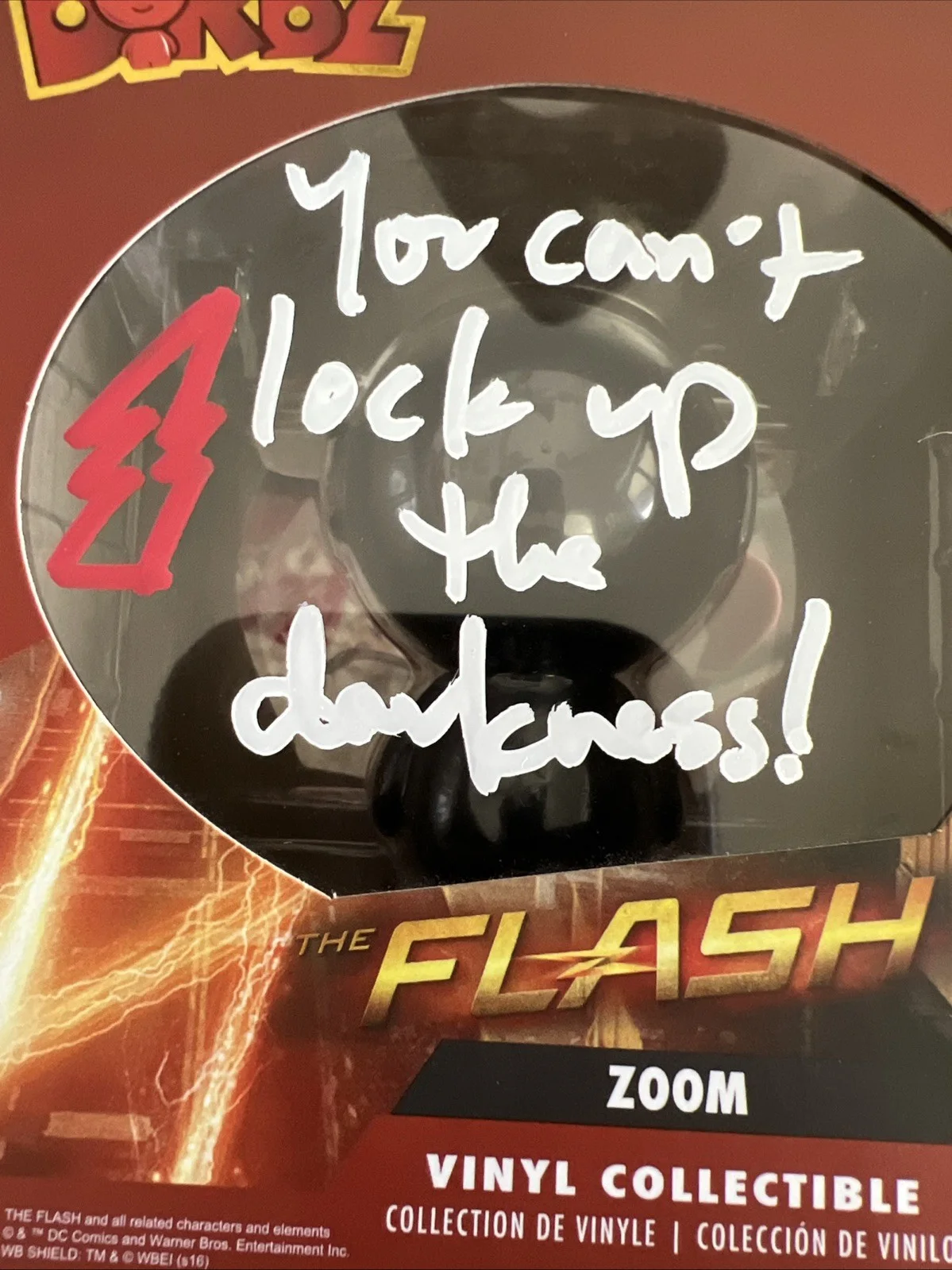 Teddy Sears — Teddy Sears Autographed Zoom DORBZ Figure w/Quote. The Flash, image 5