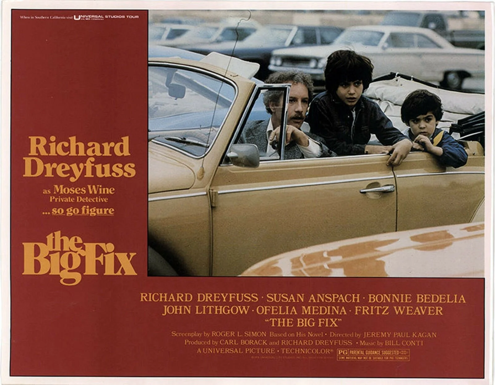BIG FIX 1978 Richard Dreyfuss JEREMY PAUL KAGAN Private Detective 4 LOBBY CARDS, image 2