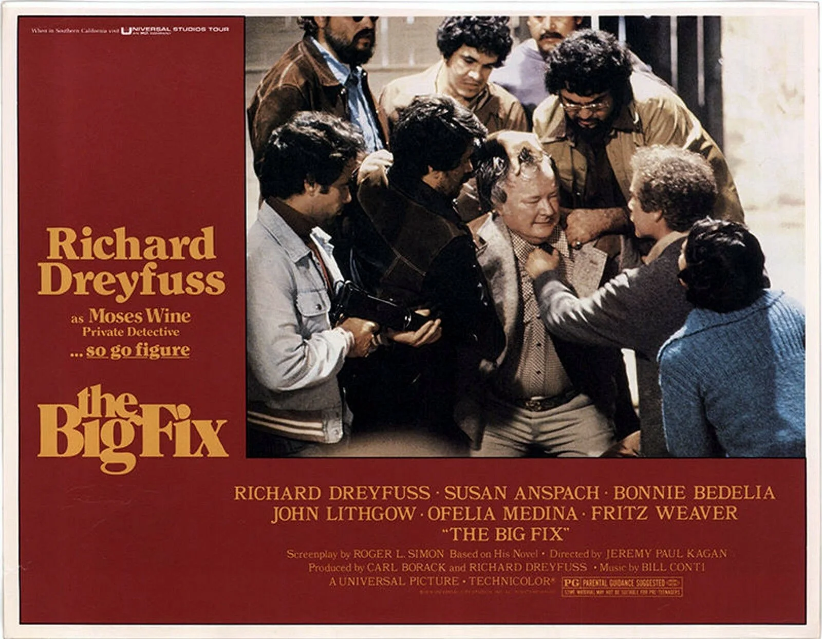 BIG FIX 1978 Richard Dreyfuss JEREMY PAUL KAGAN Private Detective 4 LOBBY CARDS, image 3