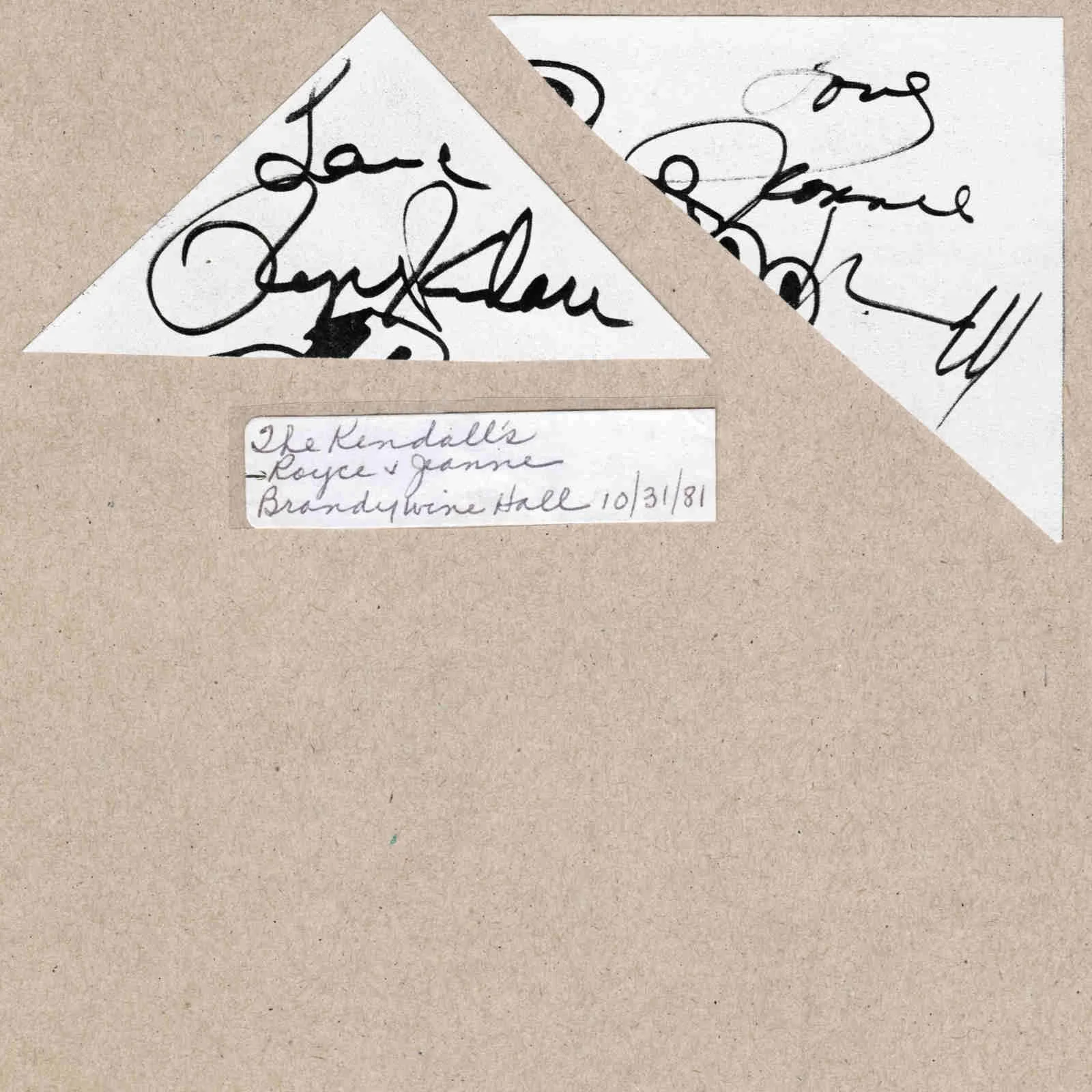 1981 Royce & Jeanne Kendall Signed Autograph w/ Fan Taken 5 x 3.5 OOAK Photo VTG, изображение 4