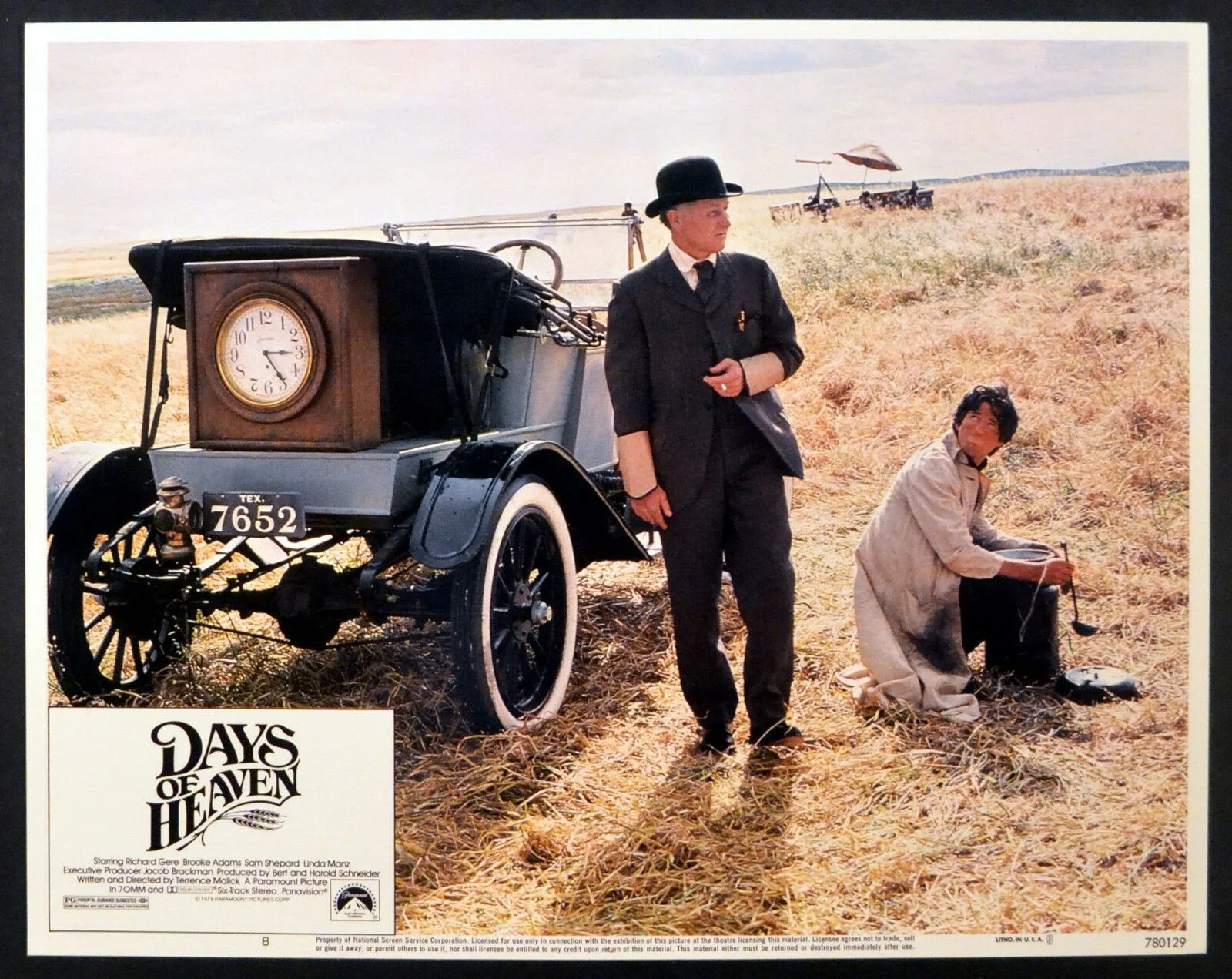 DAYS OF HEAVEN 1978 Richard Gere, Linda Manz, Brooke Adams 4 LOBBY CARDS, изображение 4