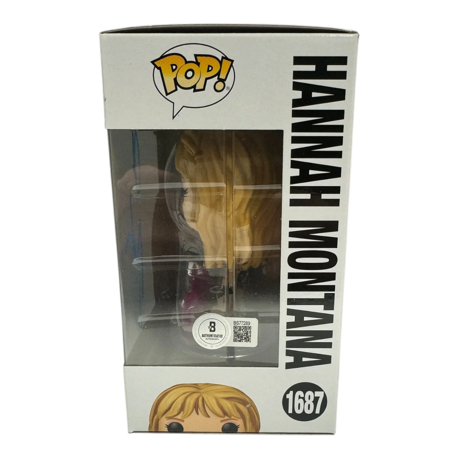 Miley Cyrus Signed Autograph Funko Pop 1687 Beckett BAS Hannah Montana, image 2