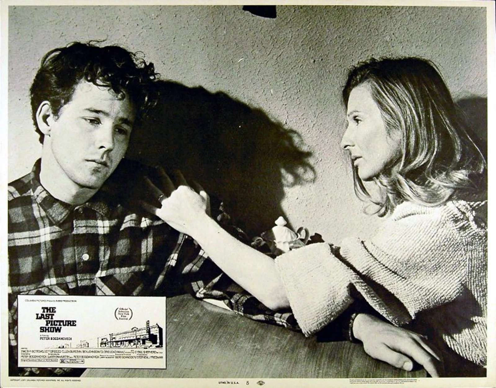 LAST PICTURE SHOW 1971 Cybill Shepherd, Timothy Bottoms 3 LOBBY CARDS, image 2
