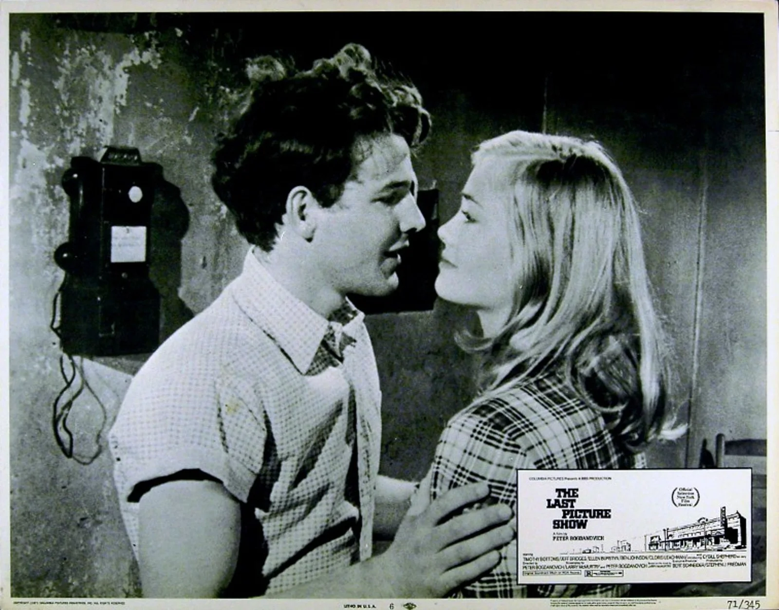 LAST PICTURE SHOW 1971 Cybill Shepherd, Timothy Bottoms 3 LOBBY CARDS, image 3