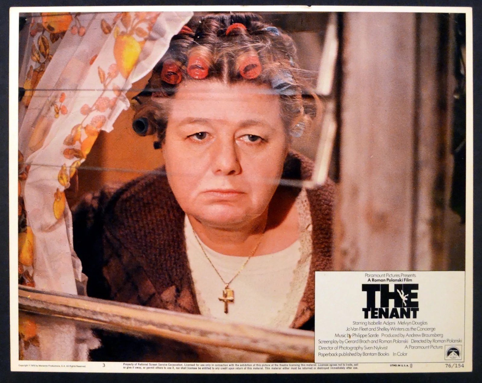 TENANT 1976 Roman Polanski, Melvyn Douglas, Shelley Winters 3 LOBBY CARDS, image 2