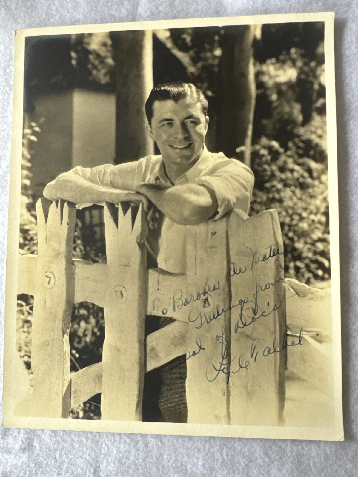 Lyle Talbot — Vintage 1930s Lyle Talbot Signed Autographed Inscribed 8x10 Photo Dbl Wt