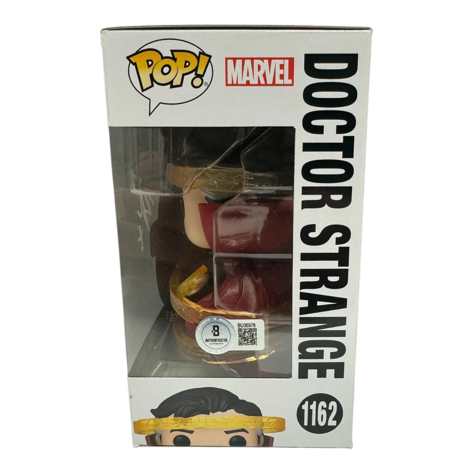 BENEDICT CUMBERBATCH — BENEDICT CUMBERBATCH SIGNED AUTO DOCTOR STRANGE FUNKO POP 1162 BECKETT MARVEL, image 2