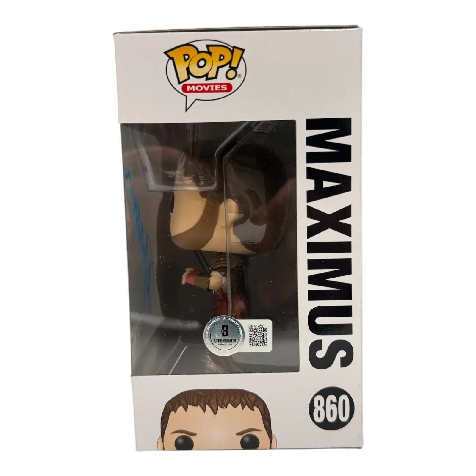 Russell Crowe — Russell Crowe Signed Autograph Gladiator Funko Pop 860 Beckett BAS Maximus, изображение 2