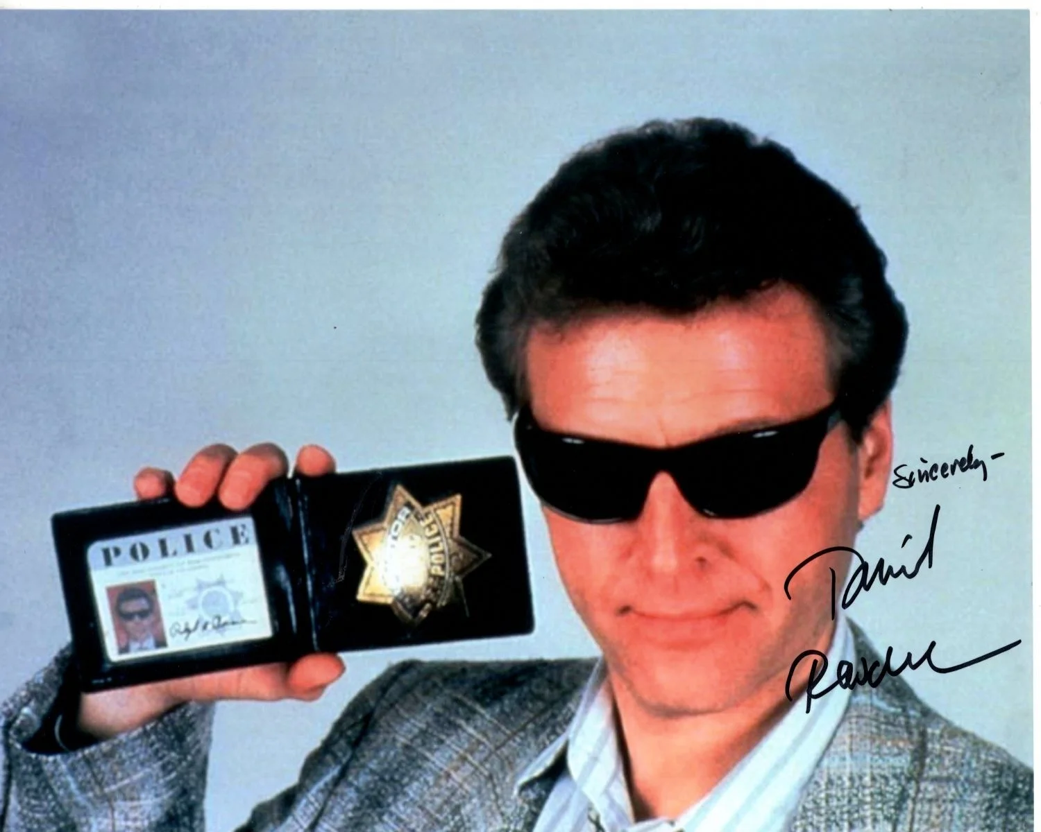 David Rasche — DAVID RASCHE signed autographed 8x10 SLEDGE HAMMER! photo