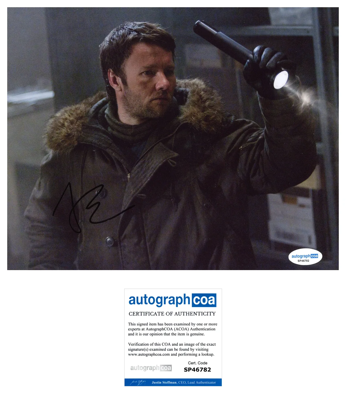Joel Edgerton The Thing Autographed Signed 8x10 Photo ACOA, изображение 2