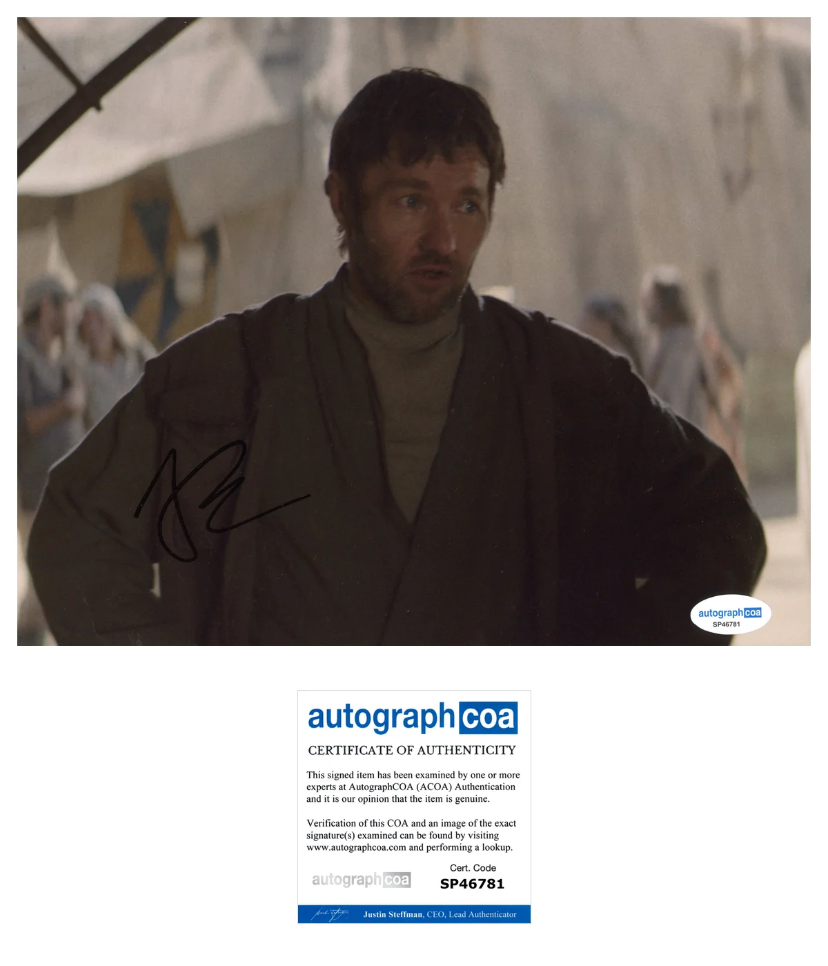 Joel Edgerton Obi-Wan Autographed Signed 8x10 Photo ACOA, image 2